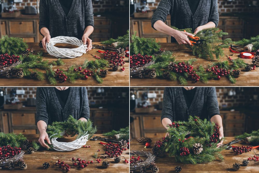 Ozdoby na Boże Narodzenie z gałęzi są naturalne i bardzo aromatyczne 
