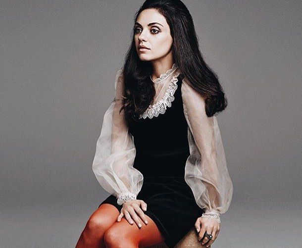 Mila Kunis bez makijażu w "Glamour"