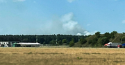 Pożar w okolicy pilskiego lotniska