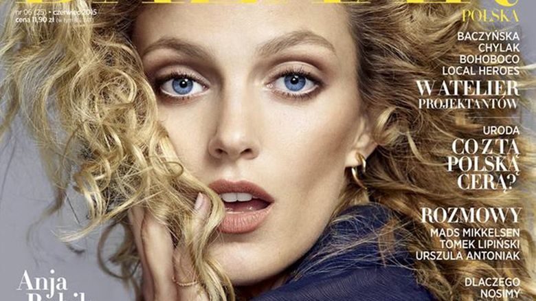 Anja Rubik na okładce, fot. Facebook