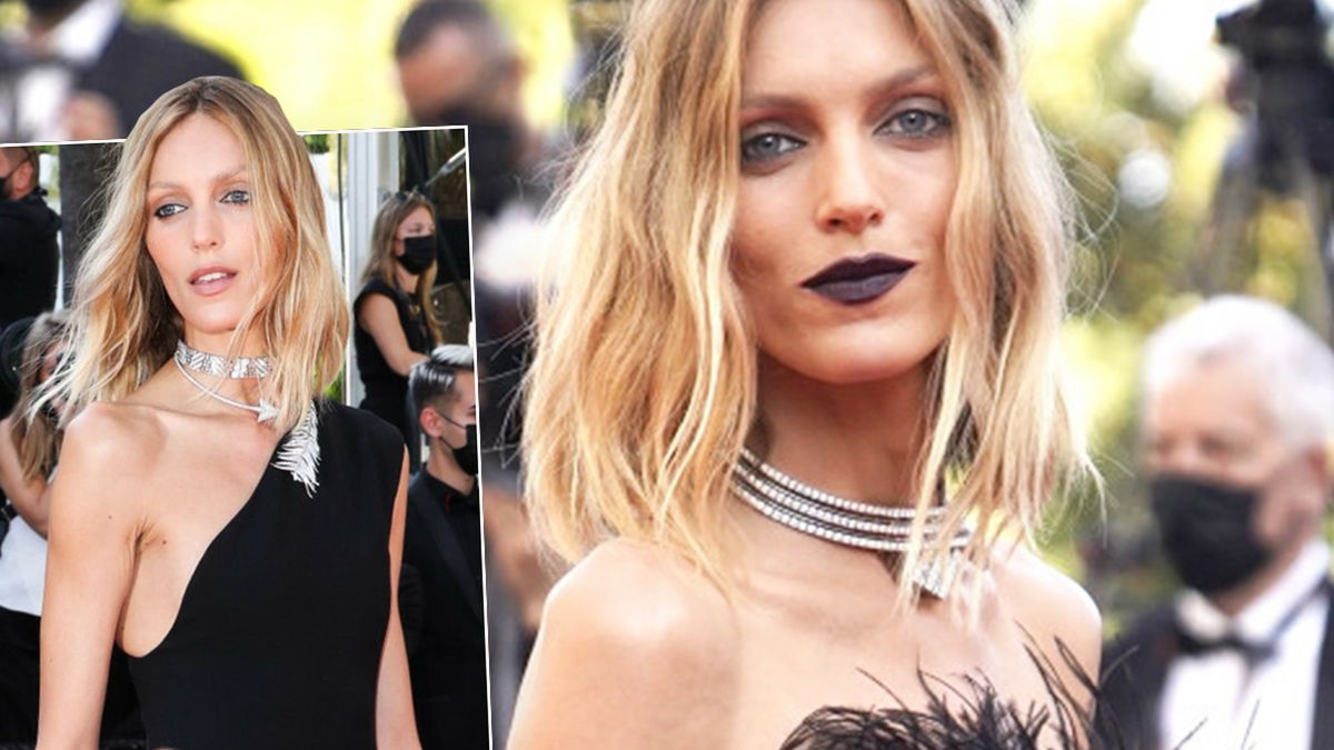 Cannes 2021. Anja Rubik olśniła na czerwonym dywanie. Polska gwiazda postawiła na czerń