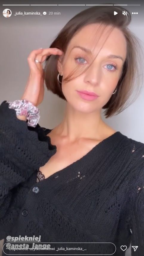 Julia Kamińska w nowej fryzurze