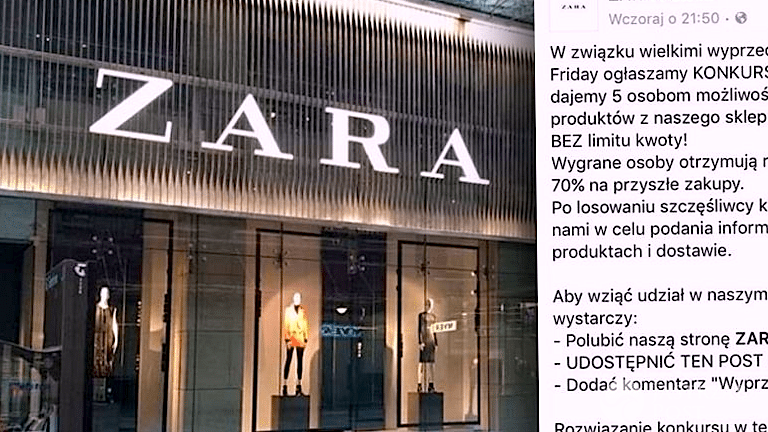 Zara - fikcyjny konkurs