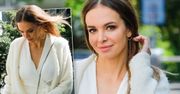 Cała w bieli Ania Wendizkowska czaruje nogą. Odważne rozcięcie wyeksponowało to, co najlepsze