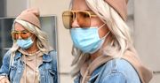 Blanka Lipińska w nowej fryzurze wyskoczyła po papier toaletowy. Takiego koloru mercedesa nie ma żadna gwiazda
