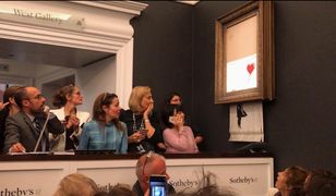 Banksy zakpił z koneserów. Obraz kupiony za ponad milion funtów uległ samozniszczeniu
