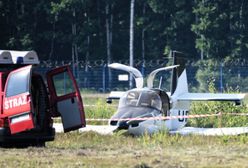 Katastrofa awionetki na lotnisku Jasionka w Rzeszowie. Trzy osoby są ranne
