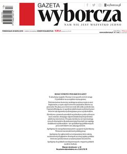 Puste pierwsze strony gazet. To poparcie dyrektywy o prawie autorskim