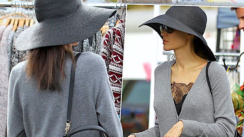 Angelina Jolie na świątecznych zakupach