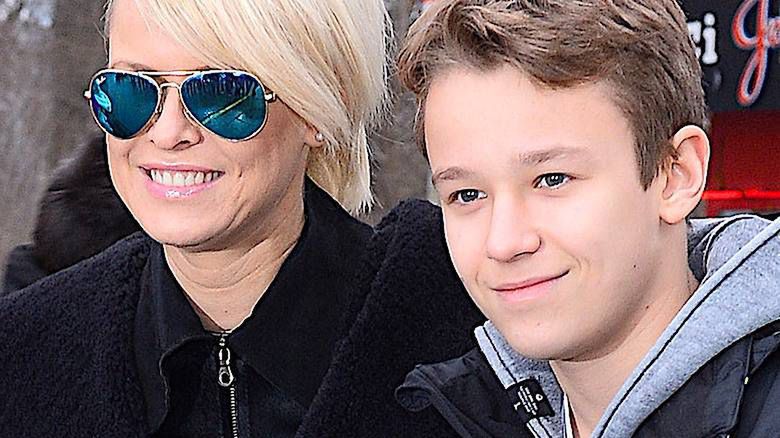 Madaryna z synem Xavierem