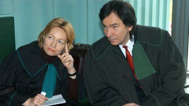 Obrońcy "Inki" podczas rozprawy przed sądem