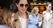 Angelina Jolie robi zapasy spożywcze jak na kwarantannę. Do noszenia toreb zaangażowała córkę
