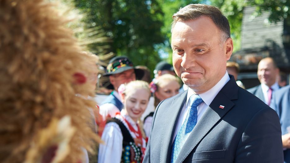 Dożynki prezydenckie 2019. Andrzej Duda w Spale