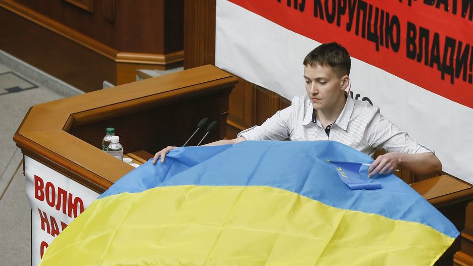 Nadija Sawczenko w ukraińskim parlamencie