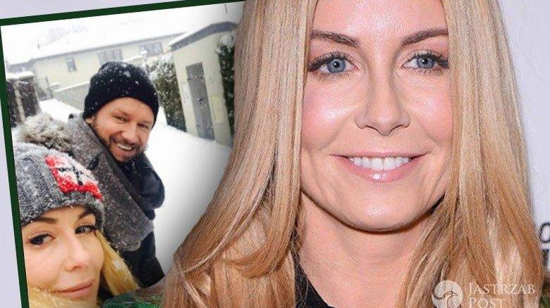 Małgorzata Rozenek na zimowym spacerze