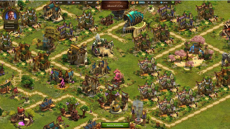 Screen z gry "Elvenar"