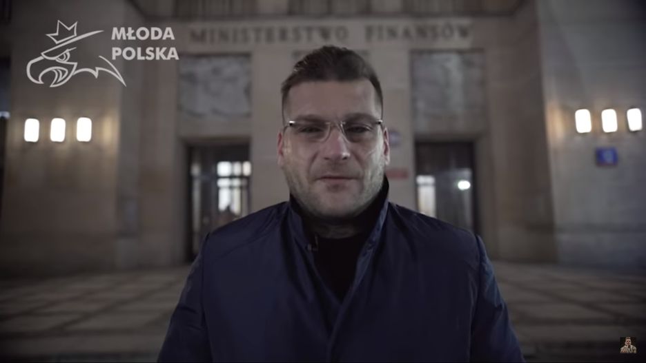 Paweł "Popek Monster" Mikołajuw, założyciela partii Młoda Polska, promuje Nowoczesną Teorię Pieniądza