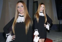 Kasia Burzyńska w dziwnej kreacji. Dodała sobie lat?
