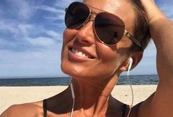 Ilona Felicjańska nie martwi się czekającą ją sprawą w sądzie. Opala się na plażach Florydy