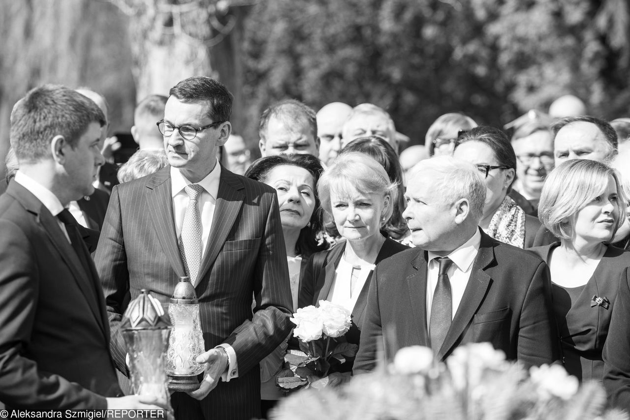 Premier Morawiecki i prezydent Duda pożegnali posłankę Jolantę Szczypińską