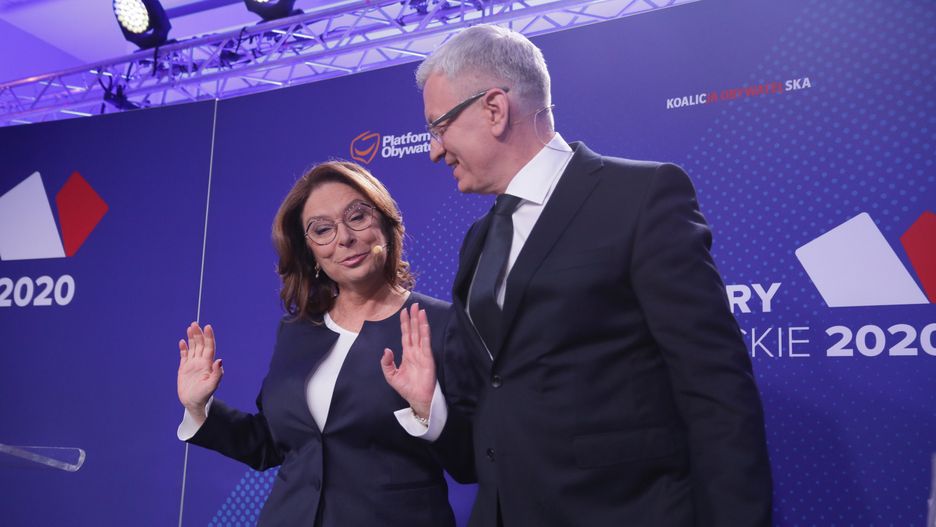 Małgorzata Kidawa-Błońska na debacie prawyborczej
