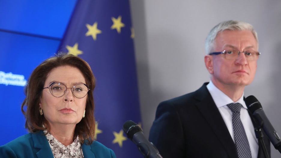 Małgorzata Kidawa-Błońska i Jacek Jaśkowiak