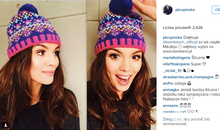 Paulina Krupińska dostała prezent od Kamila Stocha