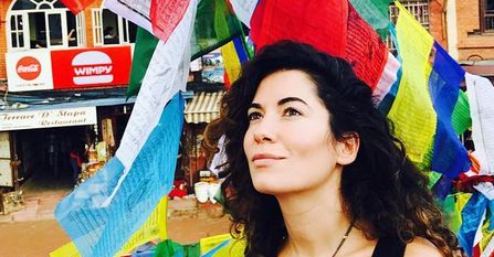 Julia Pogrebińska z mężem joginem na wakacjach w Nepalu. Miłość kwitnie?