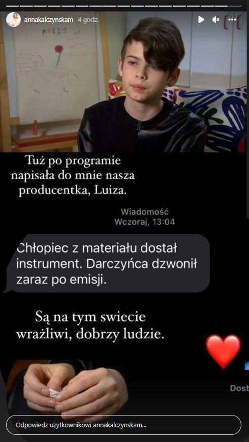 Anna Kalczyńska wzruszyła się w DDTVN