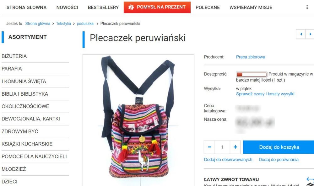 Gadżety z Peru powinny mieć osobną zakładkę