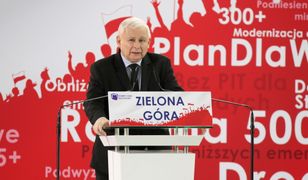 Jarosław Kaczyński w Zielonej Górze. "Rozdawnictwo uprawiali ci, którzy pozwalali okradać Polskę"