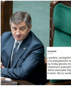 Marek Kuchciński komentuje karę dla Sławomira Nitrasa. "Moim obowiązkiem jest karać za krzyki"