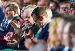 Poznań. Spotkanie wyborcze z udziałem Kaczyńskiego i Morawieckiego