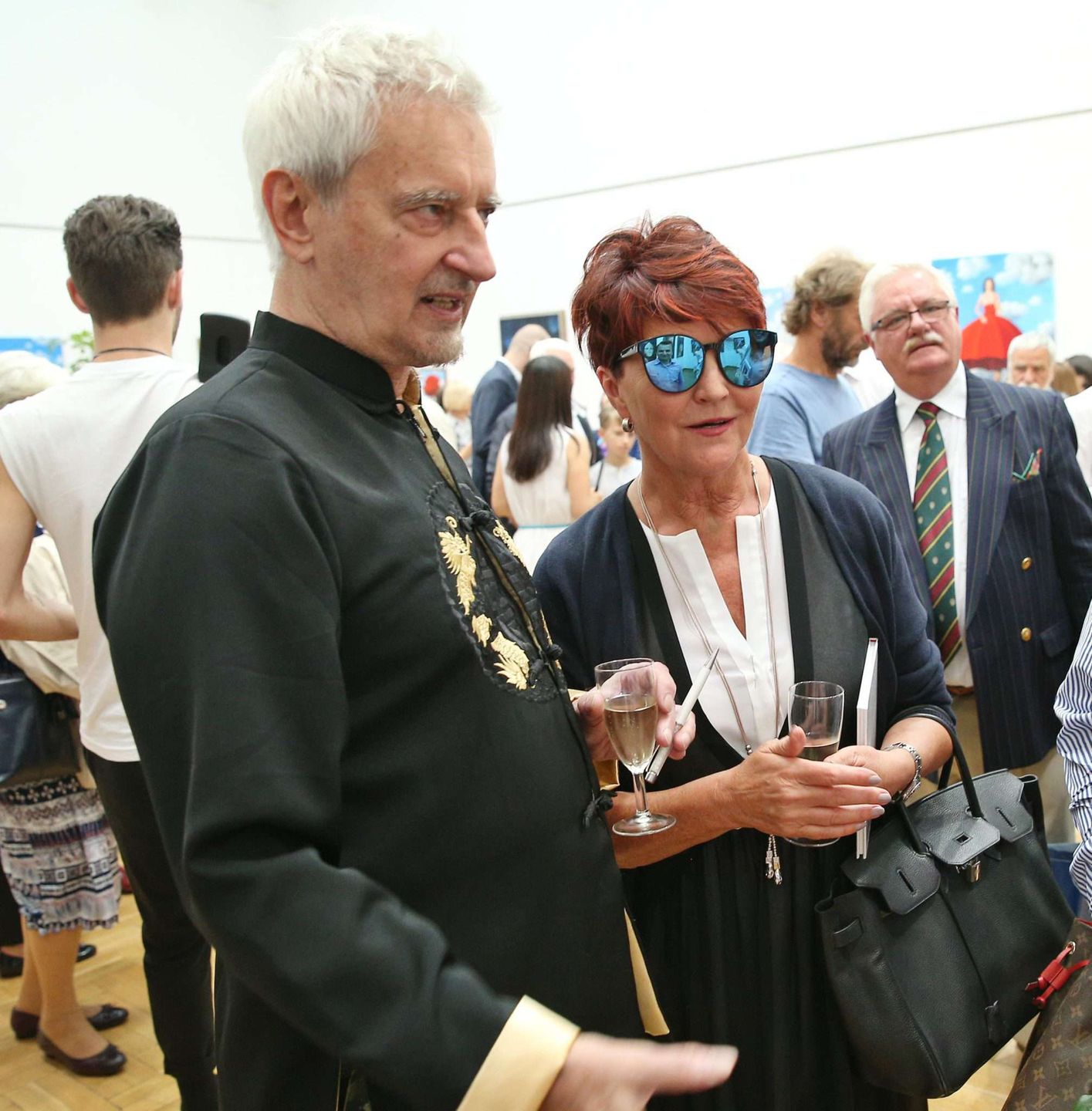 Jolanta Kwaśniewska w modnych okularach