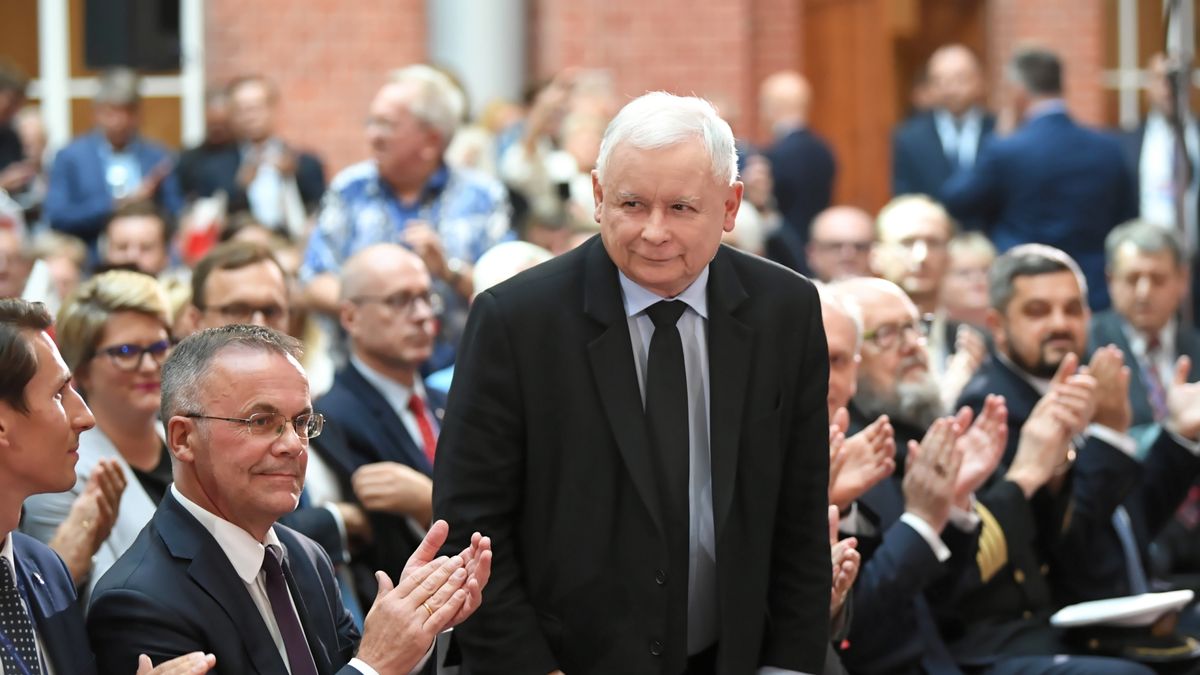 Jarosław Kaczyński na konwencji regionalnej PiS w Gdańsku