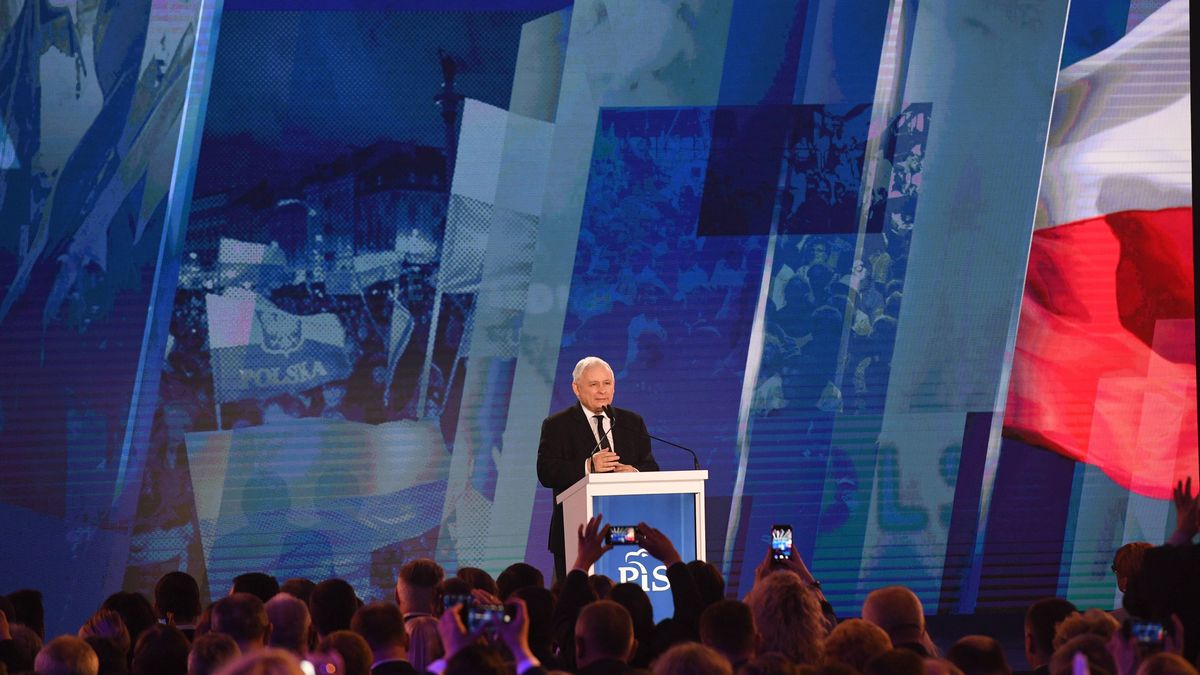 Jarosław Kaczyński na konwencji PiS