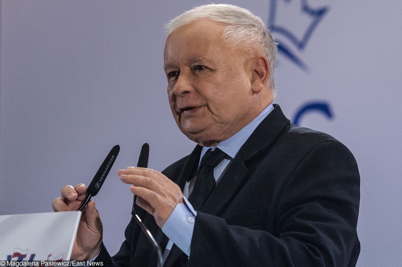 Jarosław Kaczyński o Małgorzacie Kidawie-Błońskiej: Elegancka pani, ale zza jej pleców słychać wilka