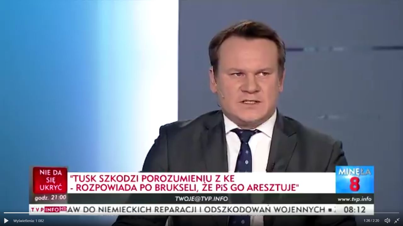 "Gawłowski też się uśmiechał, do czasu". Dominik Tarczyński dał popis w TVP