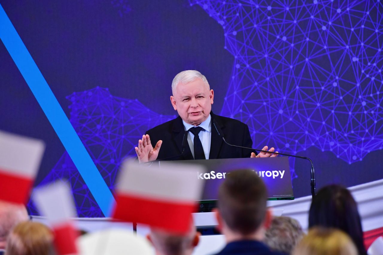 Konwencja PiS w Łodzi. Jarosław Kaczyński: ani purpura, ani Oskar nie uchroni przed odpowiedzialnością za pedofilię