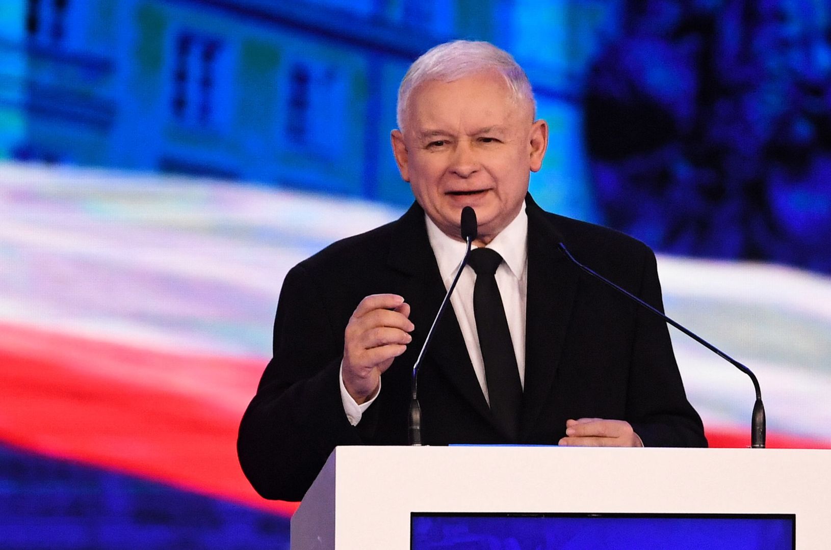 Jarosław Kaczyński przemawiał w Jachrance na wyjazdowym posiedzeniu PiS