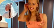 Karolina Pisarek i jej przyjaciółki w kusych szlafroczkach prężą się na plaży. Tak modelka celebruje wieczór panieński