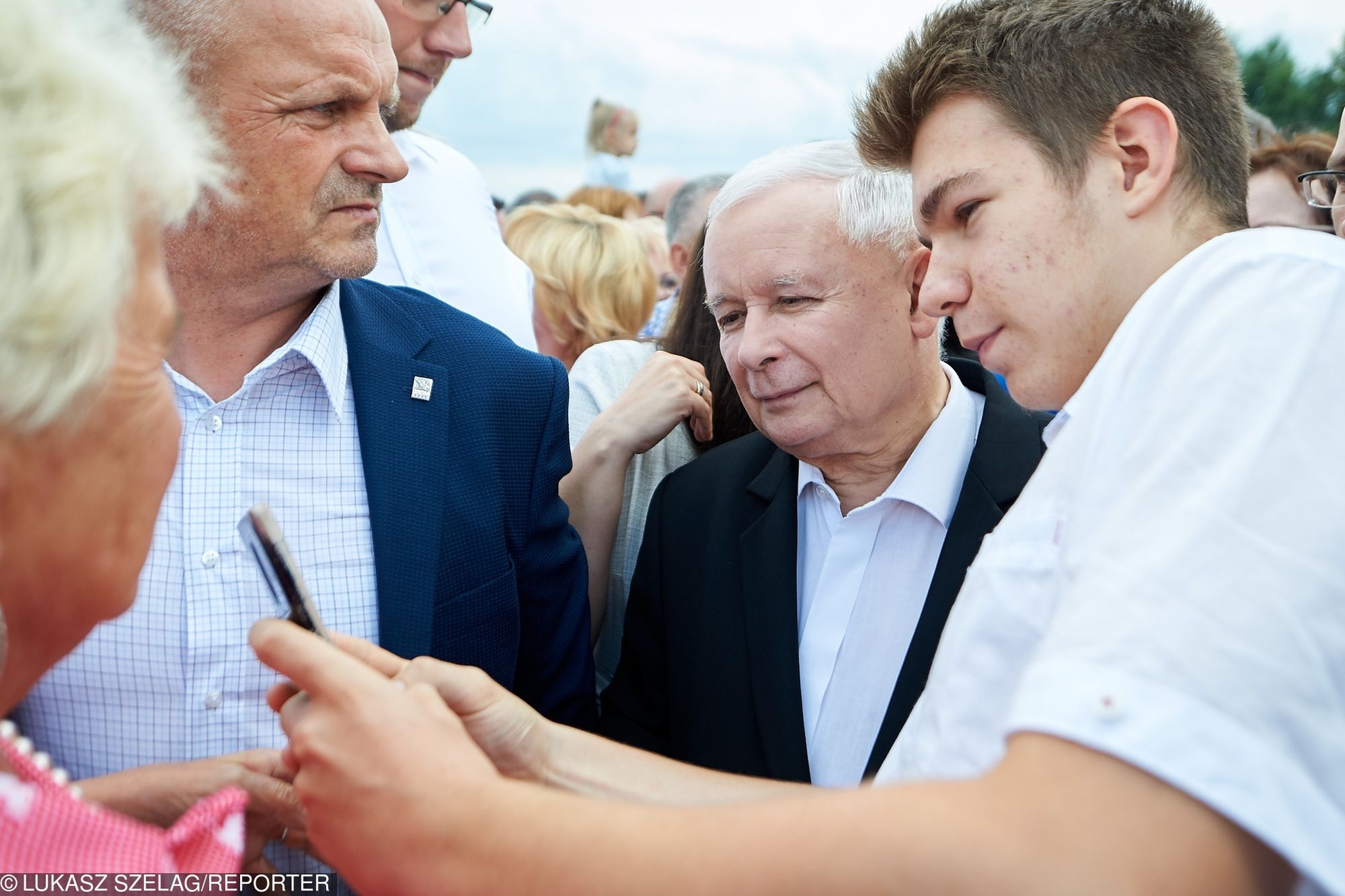 Stalowa Wola. Jarosław Kaczyński na pikniku PiS.