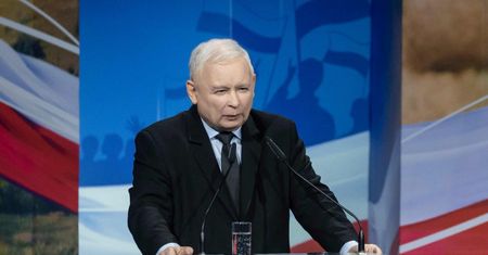 Wybory 2019. Jarosław Kaczyński na konwencji PiS w Chełmie
