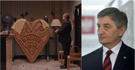 Marszałek Kuchciński przerobiony na lampę? Internauci śmieją się z niefortunnego zdjęcia
