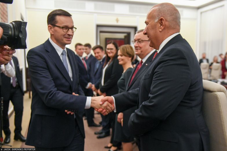 Premier Mateusz Morawiecki i minister finansów Tadeusz Kościński nie mogą narzekać na inflację.