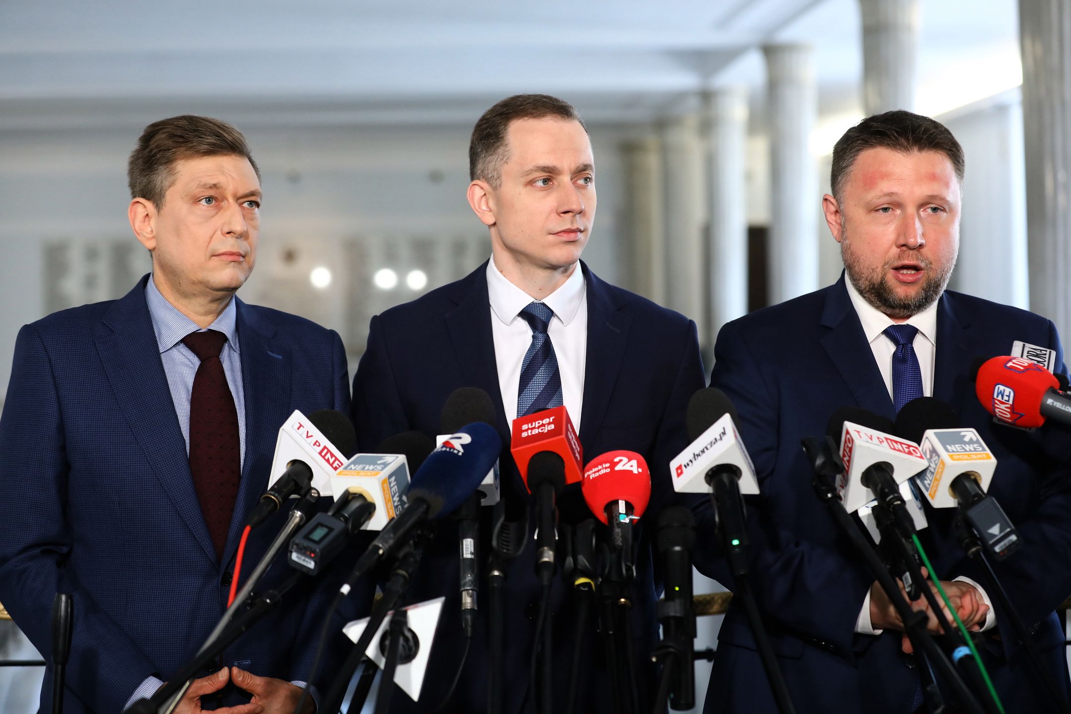 Koalicja Europejska po wyborach. Posłowie Mariusz Witczak, Cezary Tomczyk i Marcin Kierwiński