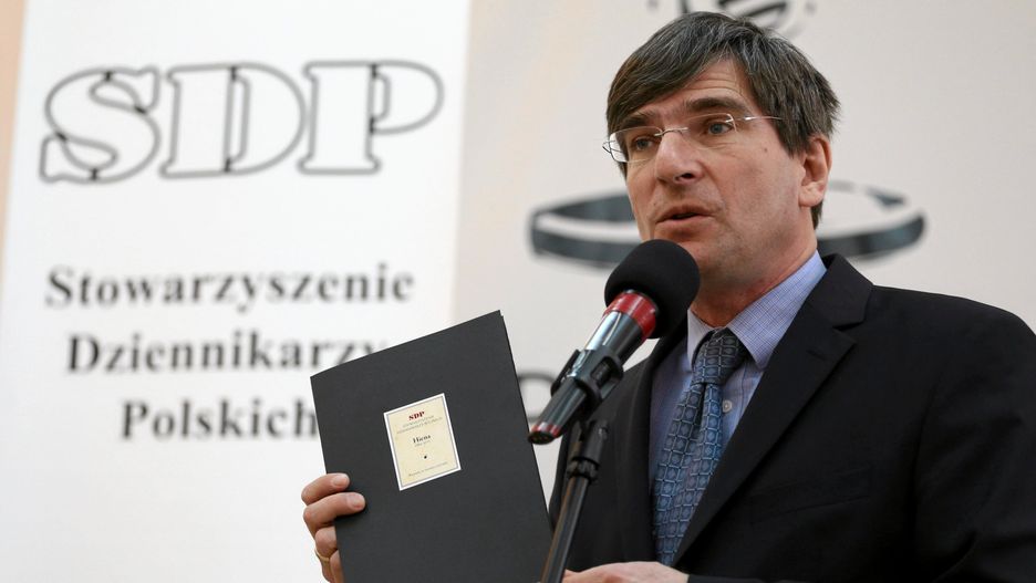 Krzysztof Skowroński podczas 24. gali Nagród SDP