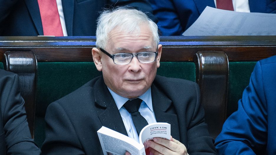 Jarosław Kaczyński na sejmowym posiedzeniu