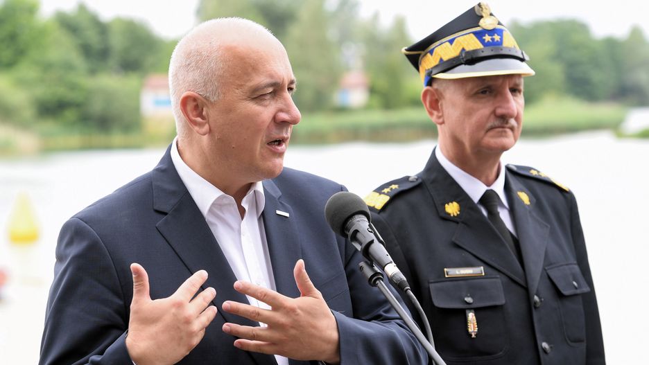 Szef MSWiA na otwarciu siedziby Oddziału Prewencji Policji w Krakowa skomentował śmierć komendanta ze Świnoujścia