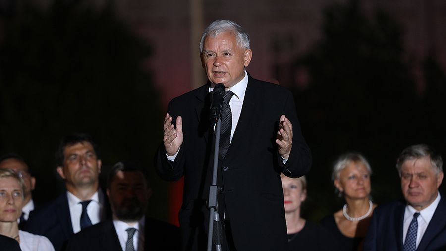 Jarosław Kaczyński na miesięcznicy smoleńskiej 10 sierpnia